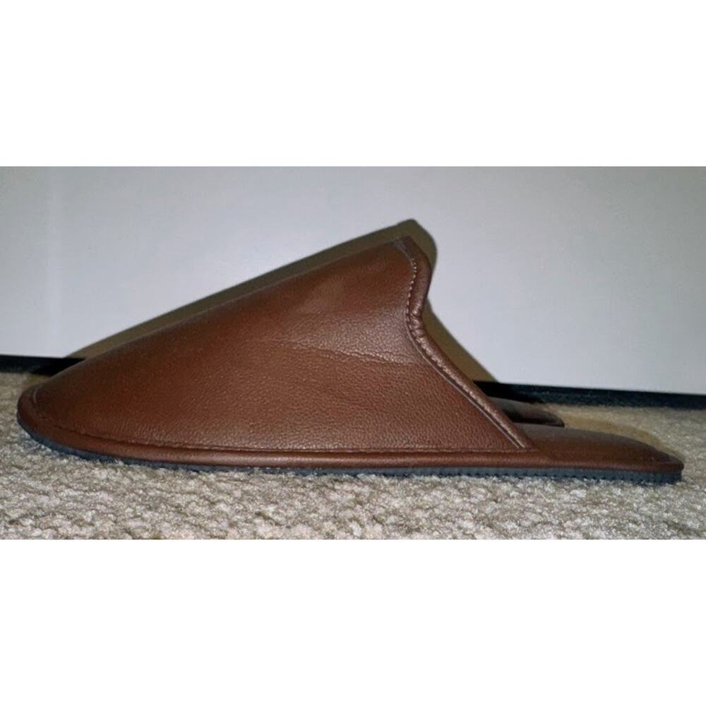 INC Mens Rounded Toe Slip-On Slippers Brown Size Large Size 10/11 New In Box